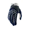 100% 100 Airmatic Glove Navy/ Steel/ White -Assoses Shop 10012 412