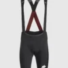 Assos Equipe RS Bib Shorts S9 In Black With National Red